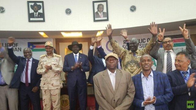 امضای رسمی بیانیه جوبا برای شروع مذاکرات صلح میان سودان و گروه های شبه نظامی
