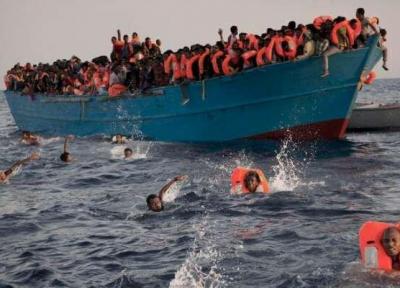 واژگونی یک قایق حامل 50 مهاجر در آبهای ساحلی لیبی