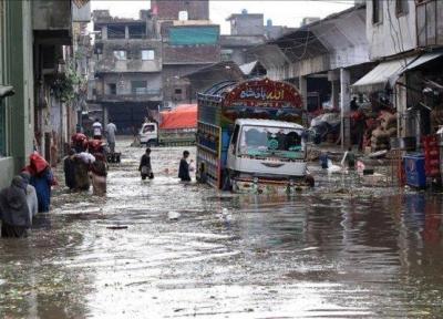 بارندگی سیل آسا و ریزش سقف خانه ها در پاکستان، 16 تن جان باختند